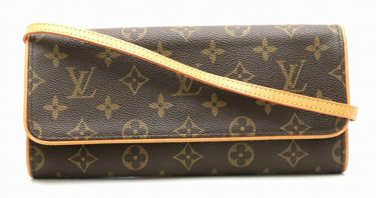 【バッグ】LOUIS VUITTON ルイ ヴィトン モノグラム ポシェットツインGM ショルダーバッグ 斜め掛けショルダー クラッチバッグ M51852 【中古】