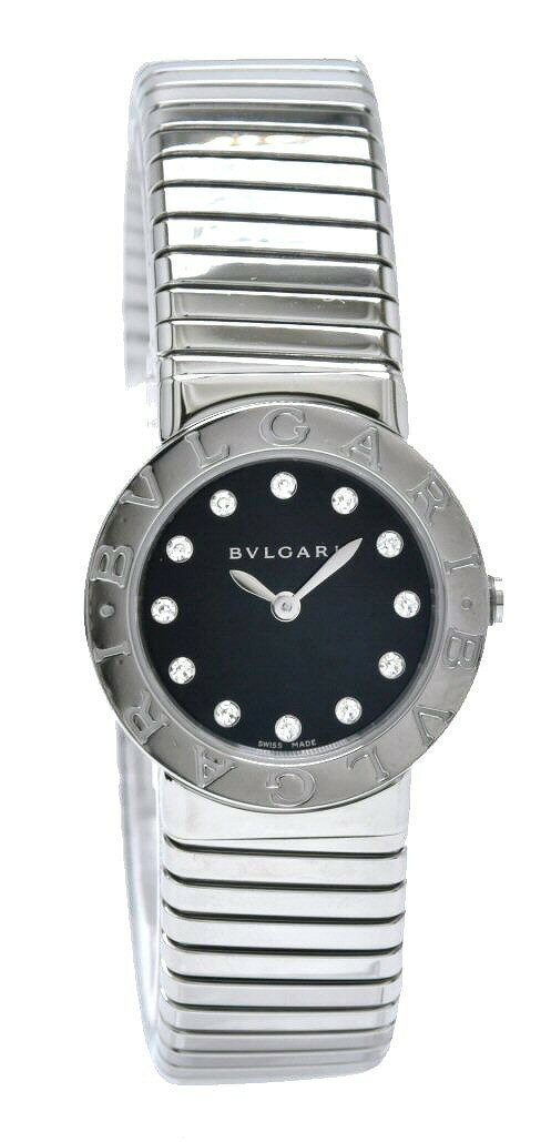 【ウォッチ】【新品仕上げ済】BVLGARI ブルガリ ブルガリブルガリ トゥボガス 12Pダイヤ ダイヤモンド レディース クォーツ 腕時計 BBL262TS 【中古】