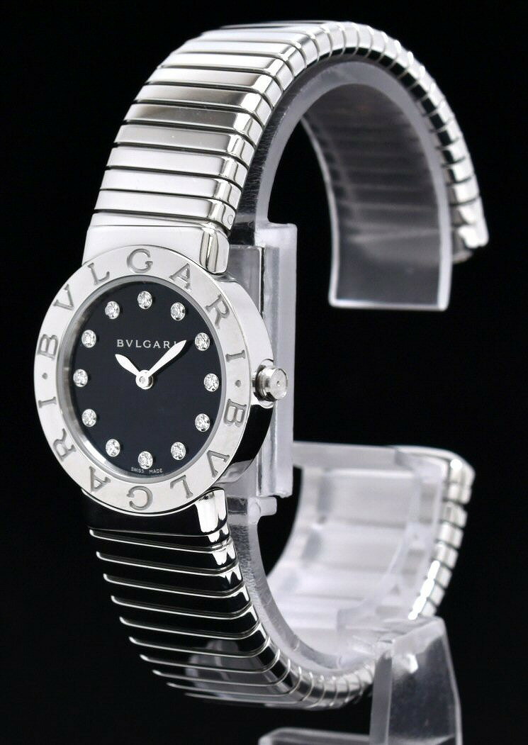 【ウォッチ】【新品仕上げ済】BVLGARI ブルガリ ブルガリブルガリ トゥボガス 12Pダイヤ ダイヤモンド レディース クォーツ 腕時計 BBL262TS 【中古】