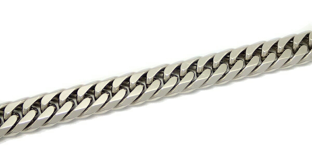 【ジュエリー】KIHEI 喜平 キヘイ ブレスレット Pt850 Pt プラチナ 50.6g 20cm 6面W ダブル 日本造幣局検定マーク入り 50g 【中古】