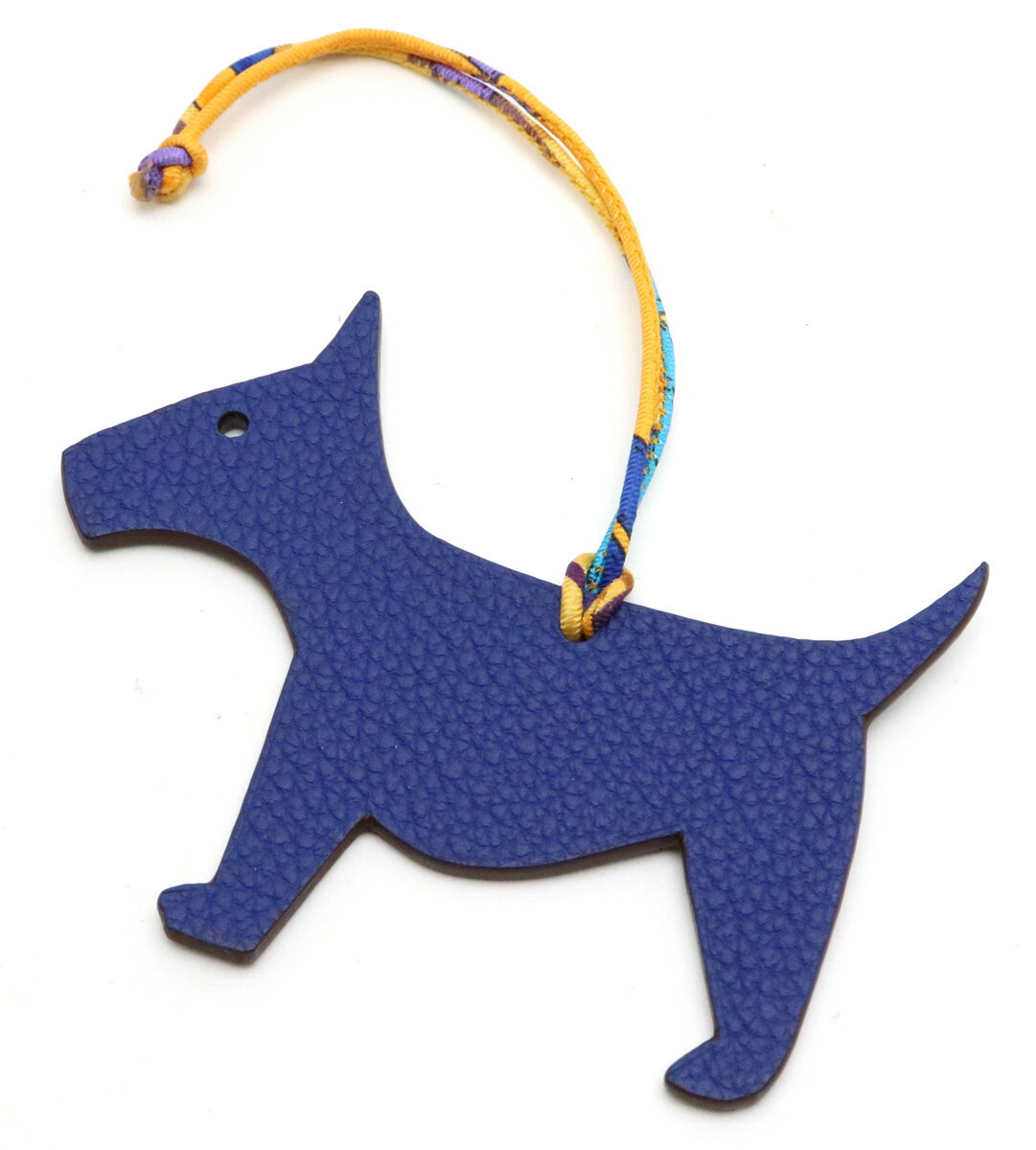 【未使用品】HERMES エルメス プティアッシュ プティアッシュPM チャーム ドッグ 犬 オーナメント ヴォーエプソン トリヨンクレマンス トゴ ブルー 青 【中古】のサムネイル