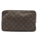 【バッグ】LOUIS VUITTON ルイ ヴィトン モノグラム トゥルース トワレット28 化粧ポーチ トラベルポーチ マルチポーチ クラッチバッグ M47522 【中古】