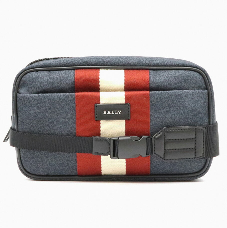 【新品未使用品】【バッグ】BALLY バリー QUINNY クイニー ボディバッグ ウエストバッグ ウエストポーチ ナイロン レザー INK インク ネイビー レッド ベージュ 6217993