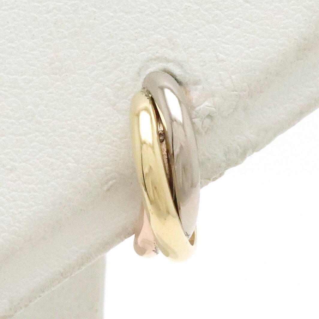 【ジュエリー】【新品仕上げ済】Cartier カルティエ トリニティ ピアス K18YG WG PG ...