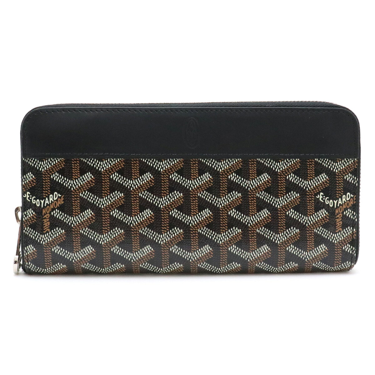 【財布】GOYARD ゴヤール マティニョン ラウンドファスナー長財布 ヘリンボーン柄 PVC レザ ...