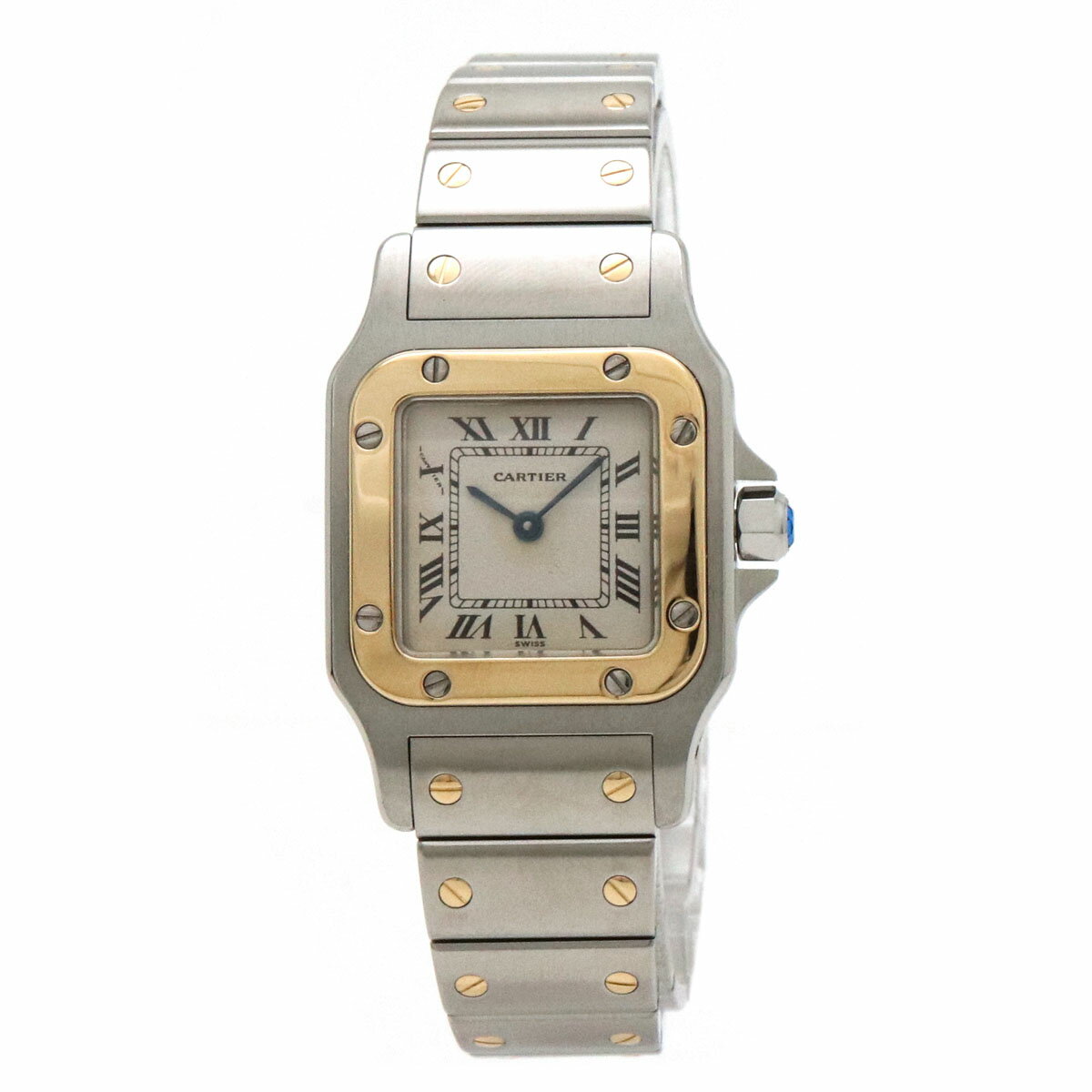 【ウォッチ】【OH・新品仕上げ済】Cartier カルティエ サントスガルベSM SS K18YG  ...