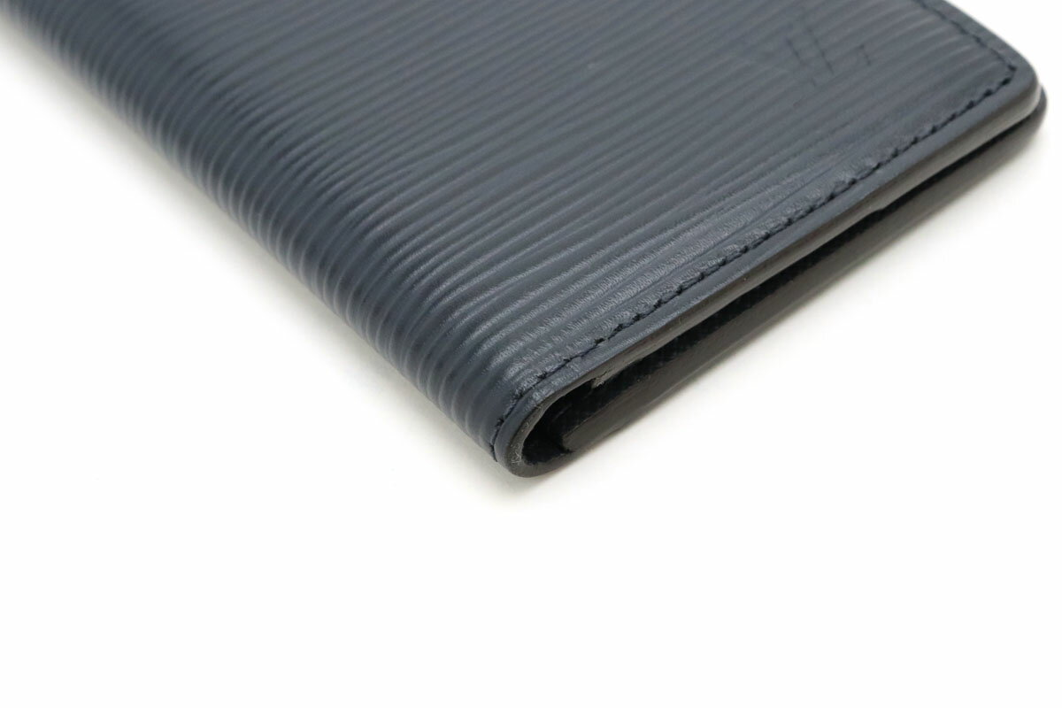 LOUIS VUITTON ルイ ヴィトン エピ オーガナイザー ドゥ ポッシュ カードケース 名刺入れ レザー ブルーマリーヌ 青 M61821 【中古】