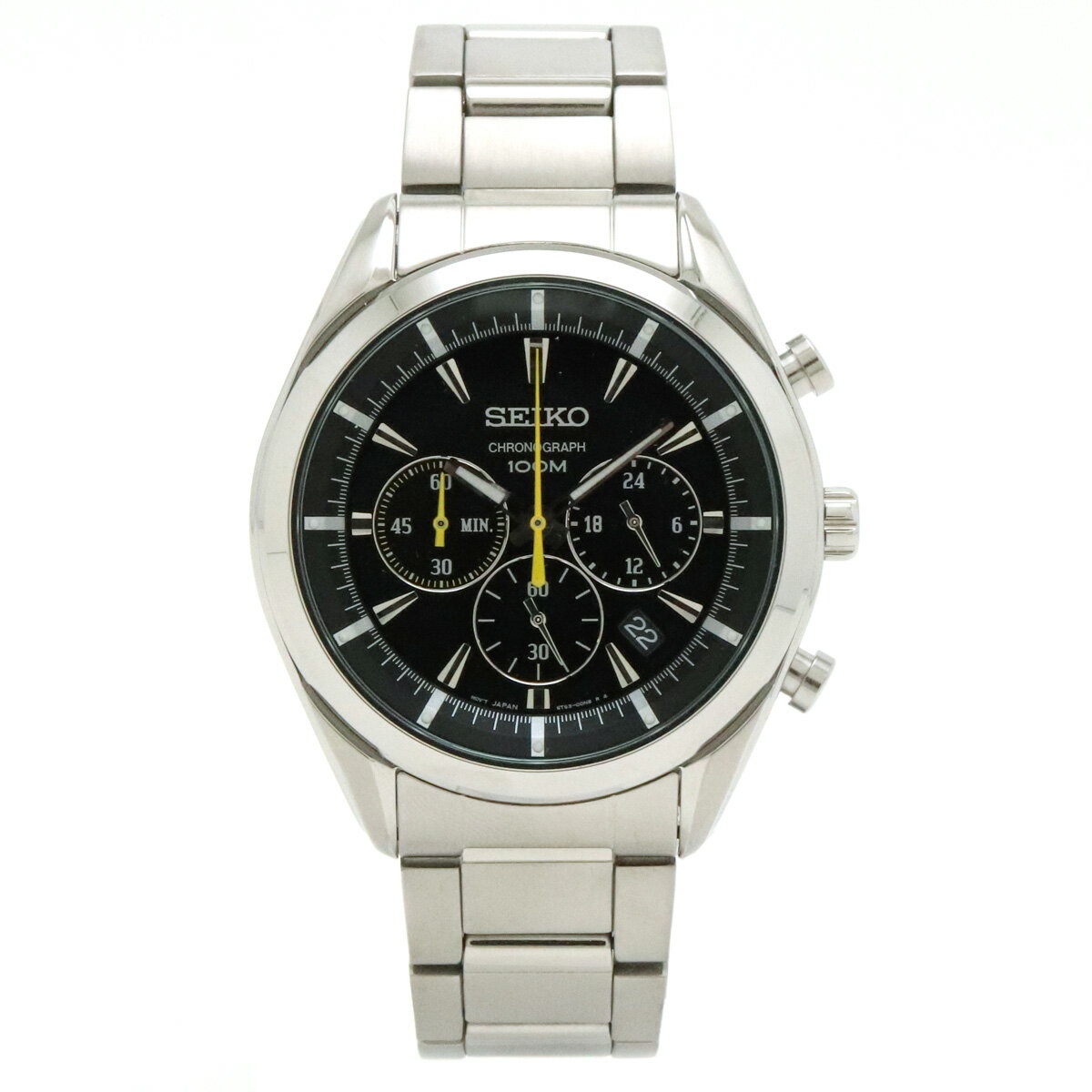 【ウォッチ】SEIKO セイコー プロスペックス ダイバーズ 200m デイト ブラック文字盤 メンズ ソーラー 腕時計 V145-0CC0 【中古】