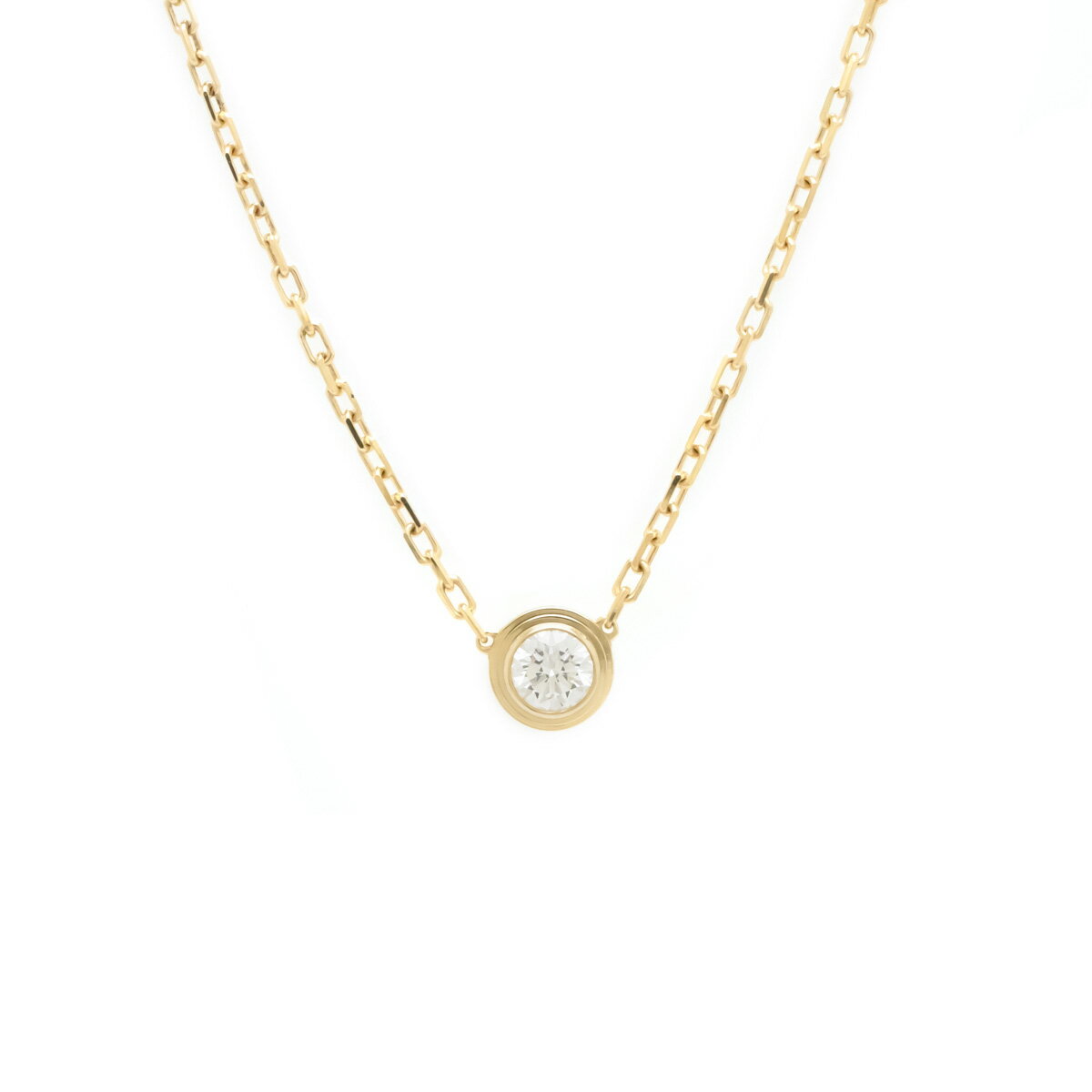 【ジュエリー】【新品仕上げ済】Cartier カルティエ ディアマン レジェ ドゥ カルティエ ネックレス LM 1Pダイヤ K18YG イエローゴールド YG ダイヤモンド D0.18ct B7215500 【中古】のサムネイル