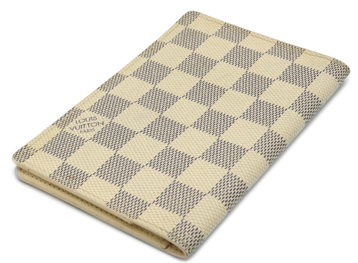 【財布】LOUIS VUITTON ルイ ヴィトン ダミエアズール クーヴェルテュール パスポール パスポートカバー パスポートケース N60032 【中古】