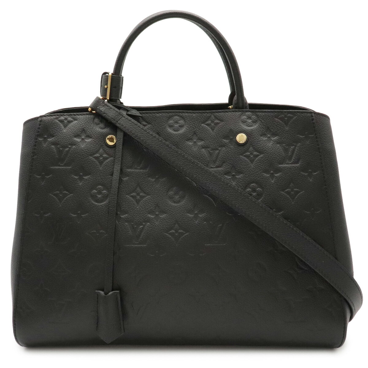 【バッグ】LOUIS VUITTON ルイ ヴィトン モノグラム アンプラント モンテーニュGM ハンドバッグ トートバッグ 2WAYショルダーバッグ ノワール M41069 【中古】