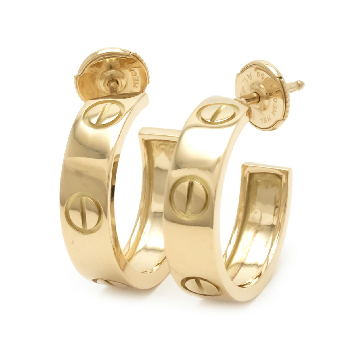 【ジュエリー】【新品仕上げ済み】Cartier カルティエ LΘVE LOVE ラブ ピアス K18YG 750YG イエローゴールド B8022500 【中古】のサムネイル