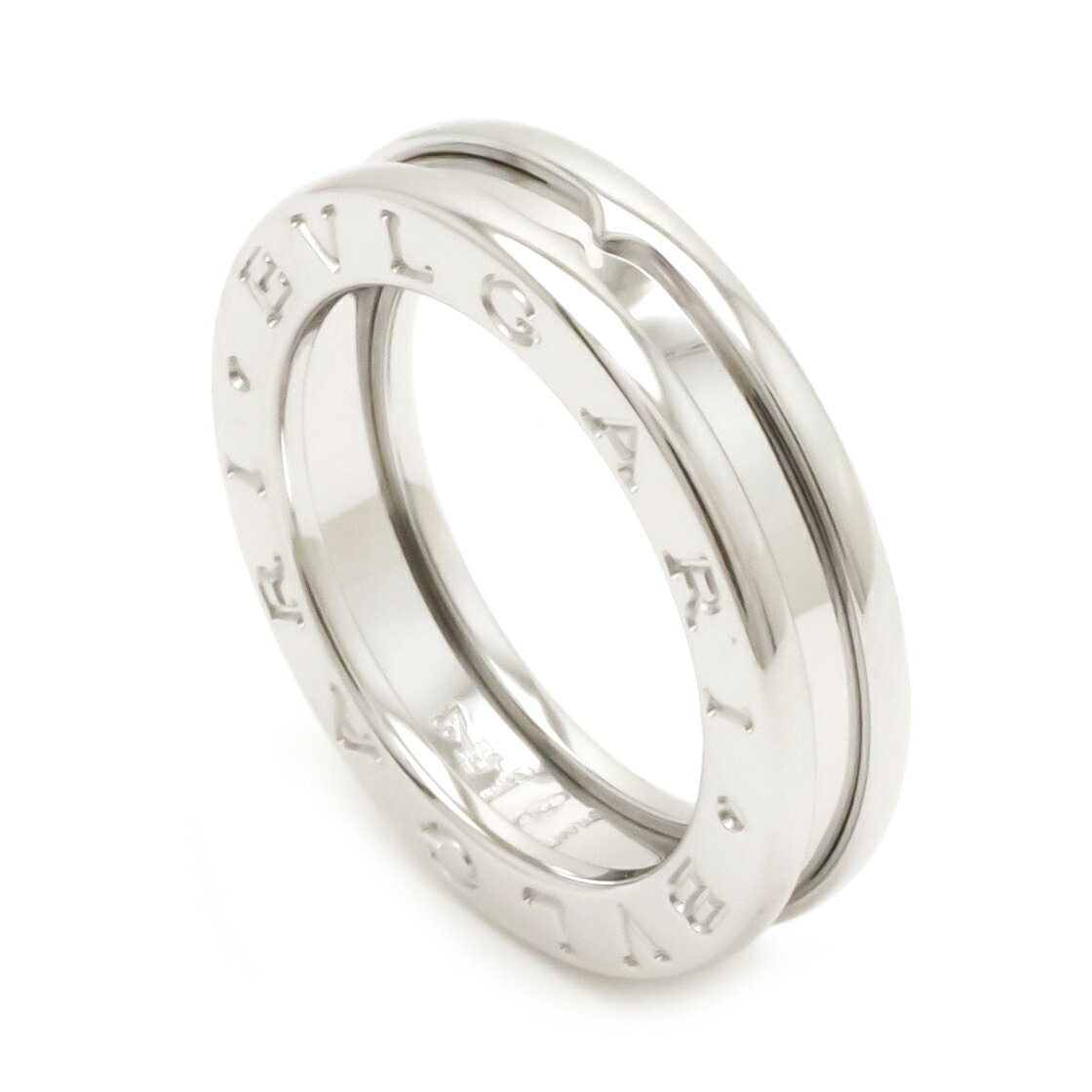 【ジュエリー】【新品仕上げ済】BVLGARI ブルガリ B.zero1 B-zero1 Bzero1 ビーゼロワン 1バンドリング 指輪 K18WG ホワイトゴールド XSサイズ 8号 #48 336014 【中古】