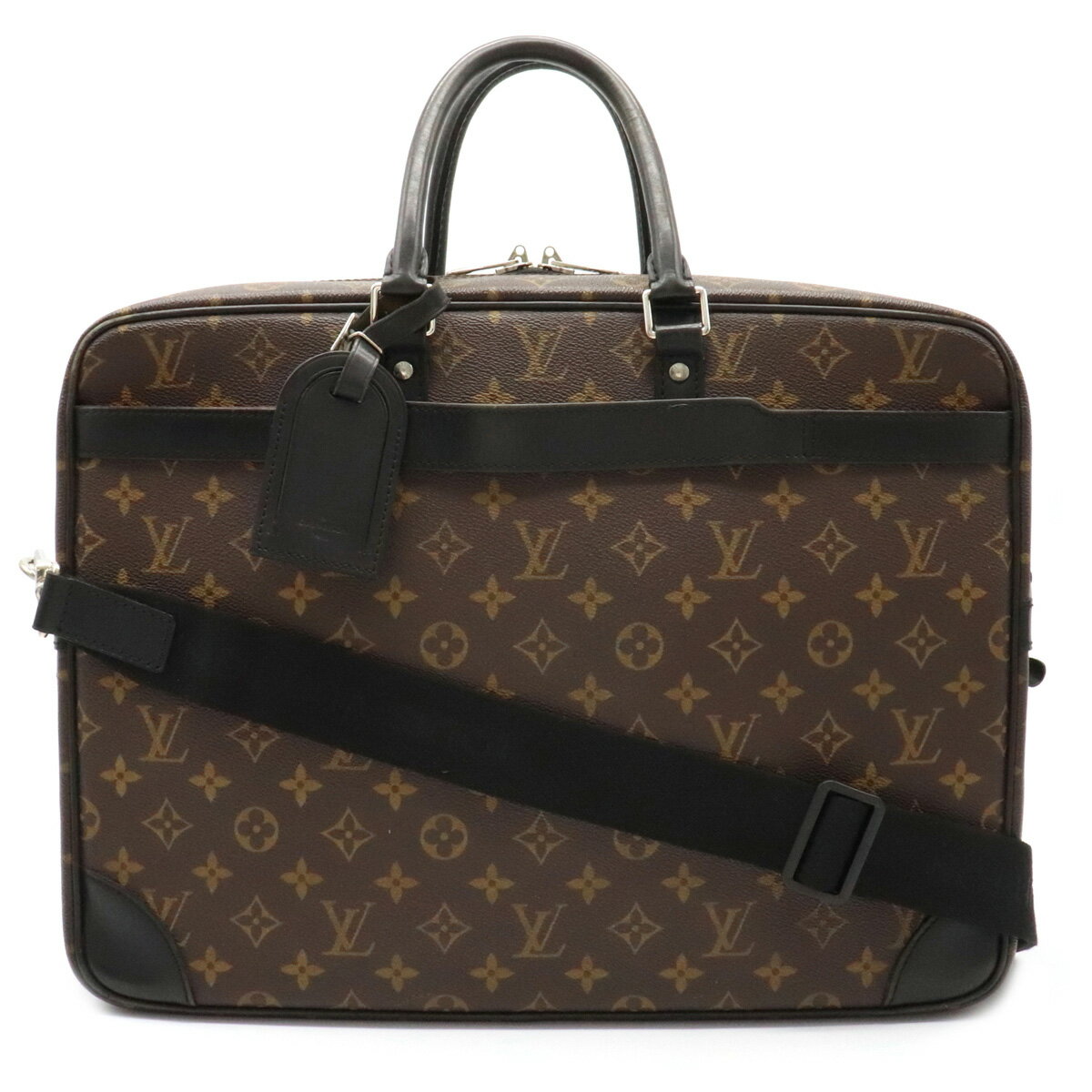【バッグ】LOUIS VUITTON ルイ ヴィトン モノグラムマカサー ポルトドキュマン ヴォワヤージュ GM ブリーフケース ビジネスバッグ 2WAY M40224 【中古】