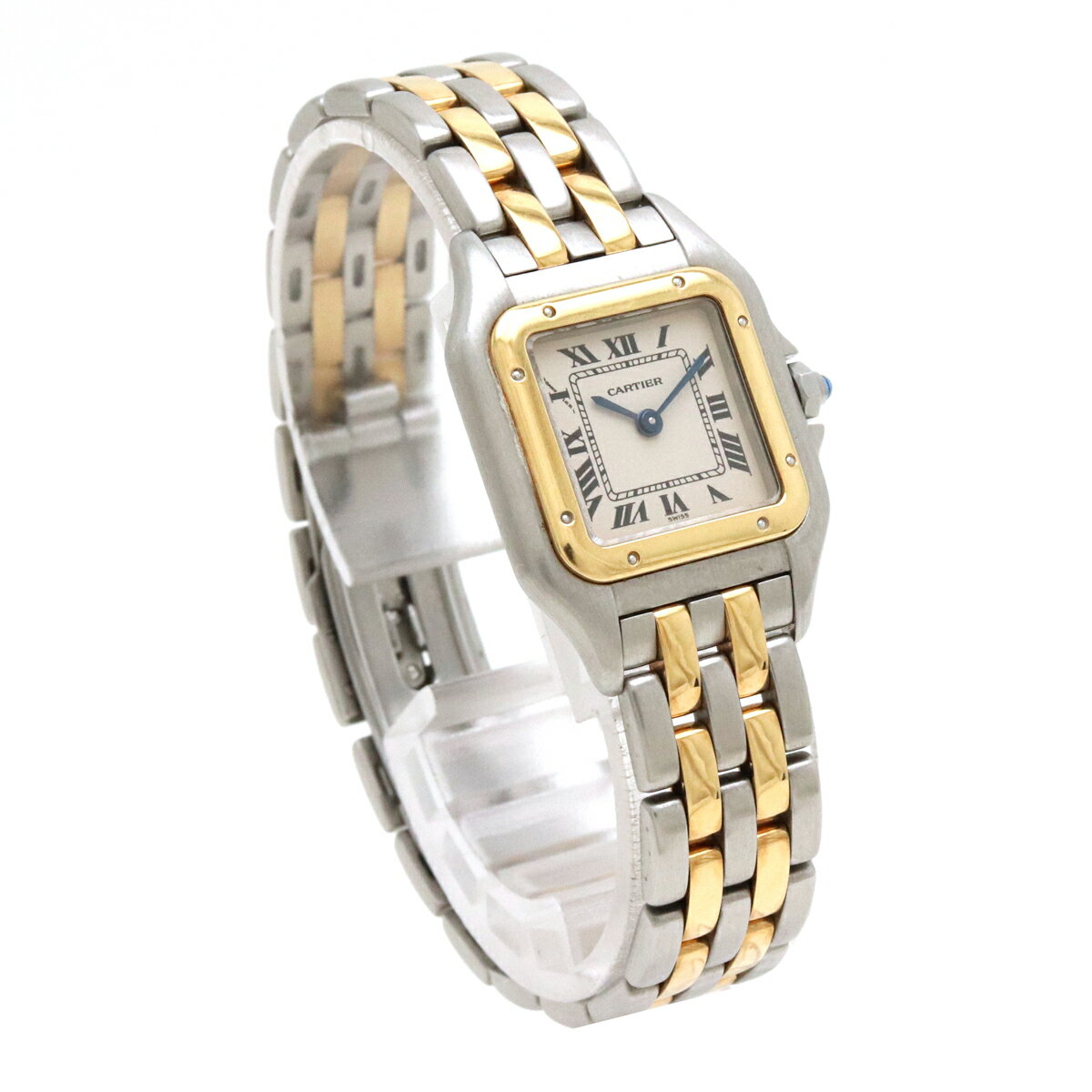 【ウォッチ】Cartier カルティエ パンテールSM 2ロウ SS ステンレス K18 イエローゴールド レディース QZ クォーツ 腕時計 W25029B6 【中古】