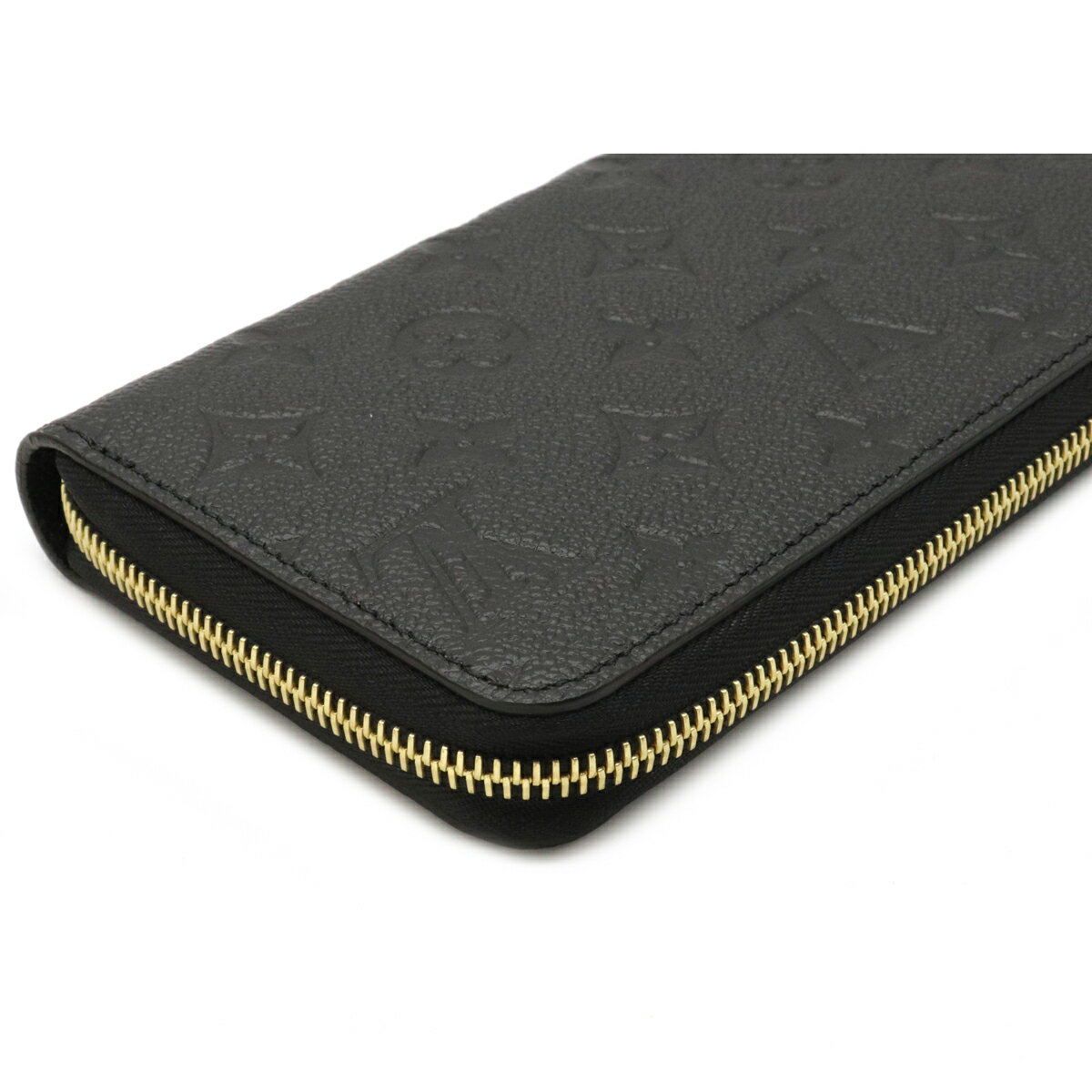 【未使用品】【財布】LOUIS VUITTON ルイ ヴィトン モノグラムアンプラント ジッピーウォレット ラウンドファスナー 長財布 レザー ノワール 黒 ブラック M61864 【中古】