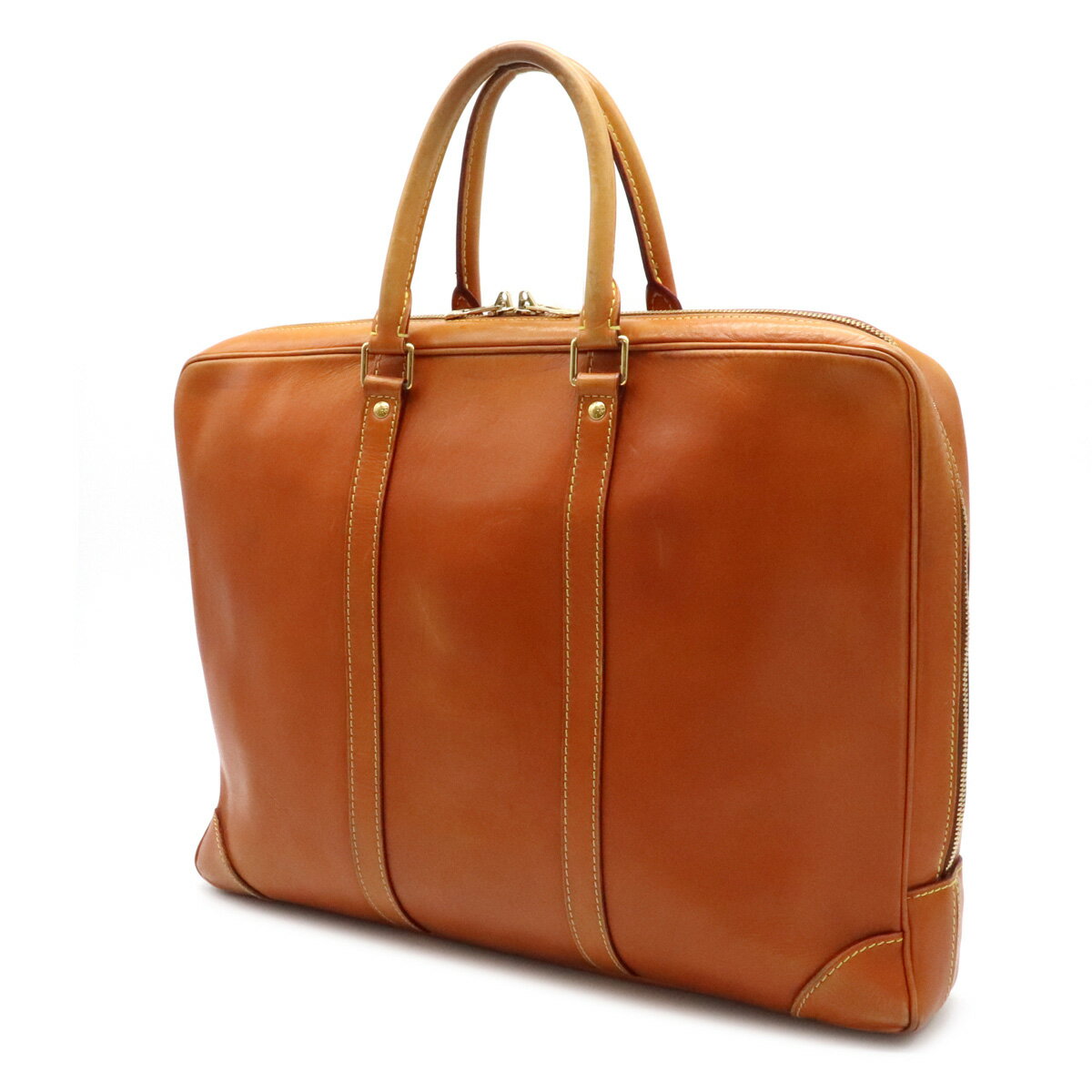 【バッグ】LOUIS VUITTON ルイ ヴィトン ノマド PDV ポルトドキュマン ヴォワヤージュ ビジネスバッグ ブリーフケース レザー キャラメル M85389 【中古】