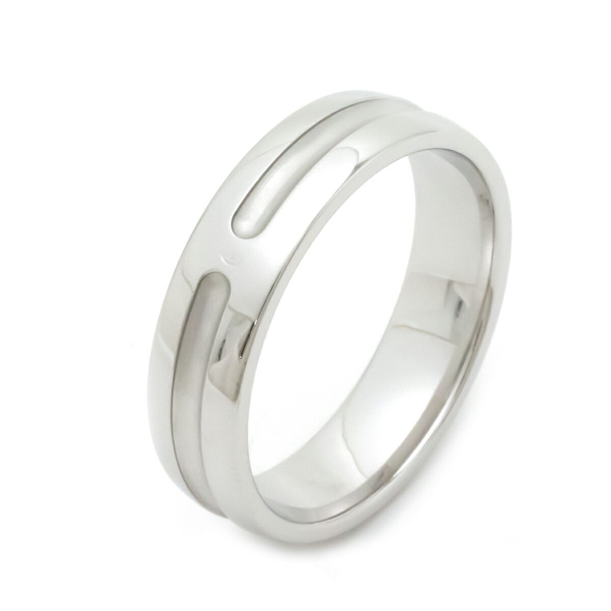 【ジュエリー】HERMES エルメス アリアンヌ ウェディング リング 結婚指輪 K18WG ホワイトゴールド #59 19号 H1198348 00046 【中古】のサムネイル