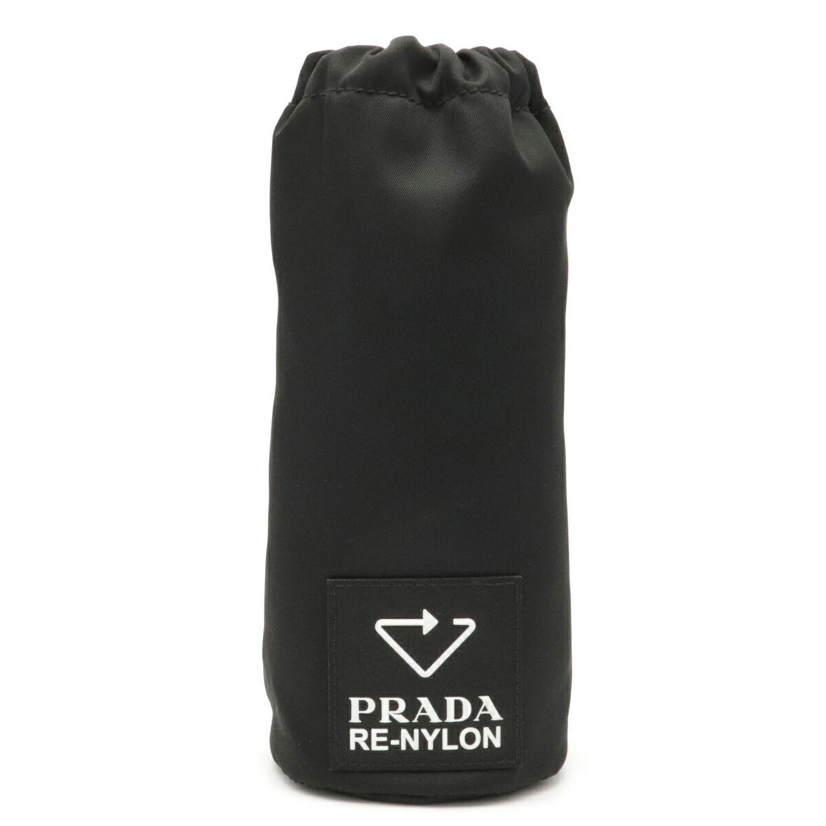 【未使用品】PRADA プラダ RE-NYLON リナイロン ボトルポーチ 水筒 ペットボトル ケース カバー ブラック 黒 ホワイト 白 【中古】のサムネイル