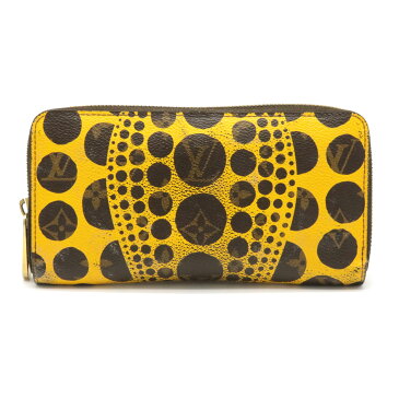 【財布】LOUIS VUITTON ルイ ヴィトン モノグラム パンプキンドット ジッピーウォレット ラウンドファスナー 長財布 草間彌生 ジョーヌ 黄色 M60449 【中古】