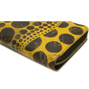 【財布】LOUIS VUITTON ルイ ヴィトン モノグラム パンプキンドット ジッピーウォレット ラウンドファスナー 長財布 草間彌生 ジョーヌ 黄色 M60449 【中古】
