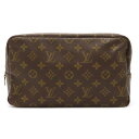 【バッグ】LOUIS VUITTON ルイ ヴィトン モノグラム トゥルース トワレット28 化粧ポーチ トラベルポーチ マルチポーチ クラッチバッグ M47522 【中古】