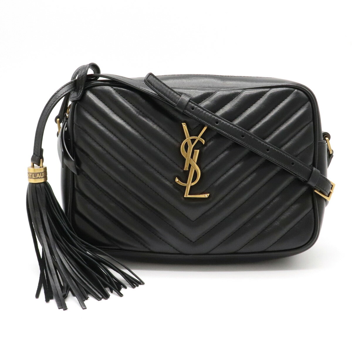 【バッグ】SAINT LAURENT PARIS サン ローラン パリ イブサンローラン YSL ルー ショルダーバッグ 斜め掛け キルティング レザー 黒 612544DV7071000 【中古】のサムネイル