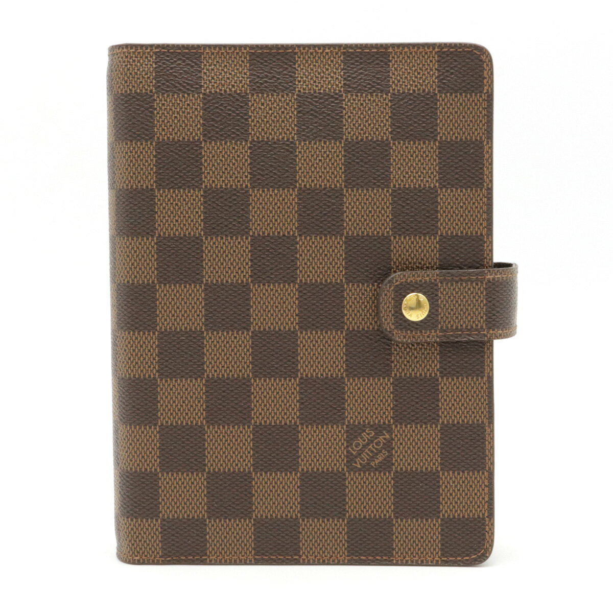 LOUIS VUITTON ルイ ヴィトン ダミエ アジェンダMM 手帳カバー 6穴式手帳カバー システム手帳 ルーラー付 R20701 【中古】
