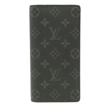 【財布】LOUIS VUITTON ルイ ヴィトン モノグラムエクリプス ポルトフォイユ ブラザ 2つ折長財布 二つ折り長財布 M61697 【中古】