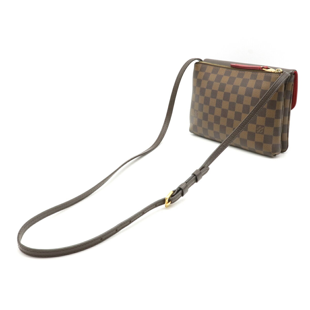 【バッグ】LOUIS VUITTON ルイ ヴィトン ダミエ トワイス ショルダーバッグ ポシェット 斜め掛け N48259 【中古】