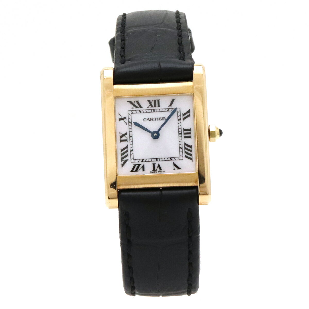 【ウォッチ】【メーカーOH済】Cartier カルティエ タンクノーマルLM ホワイト文字盤 K18YG 750 革ベルト メンズ QZ クォーツ 腕時計 【中古】のサムネイル