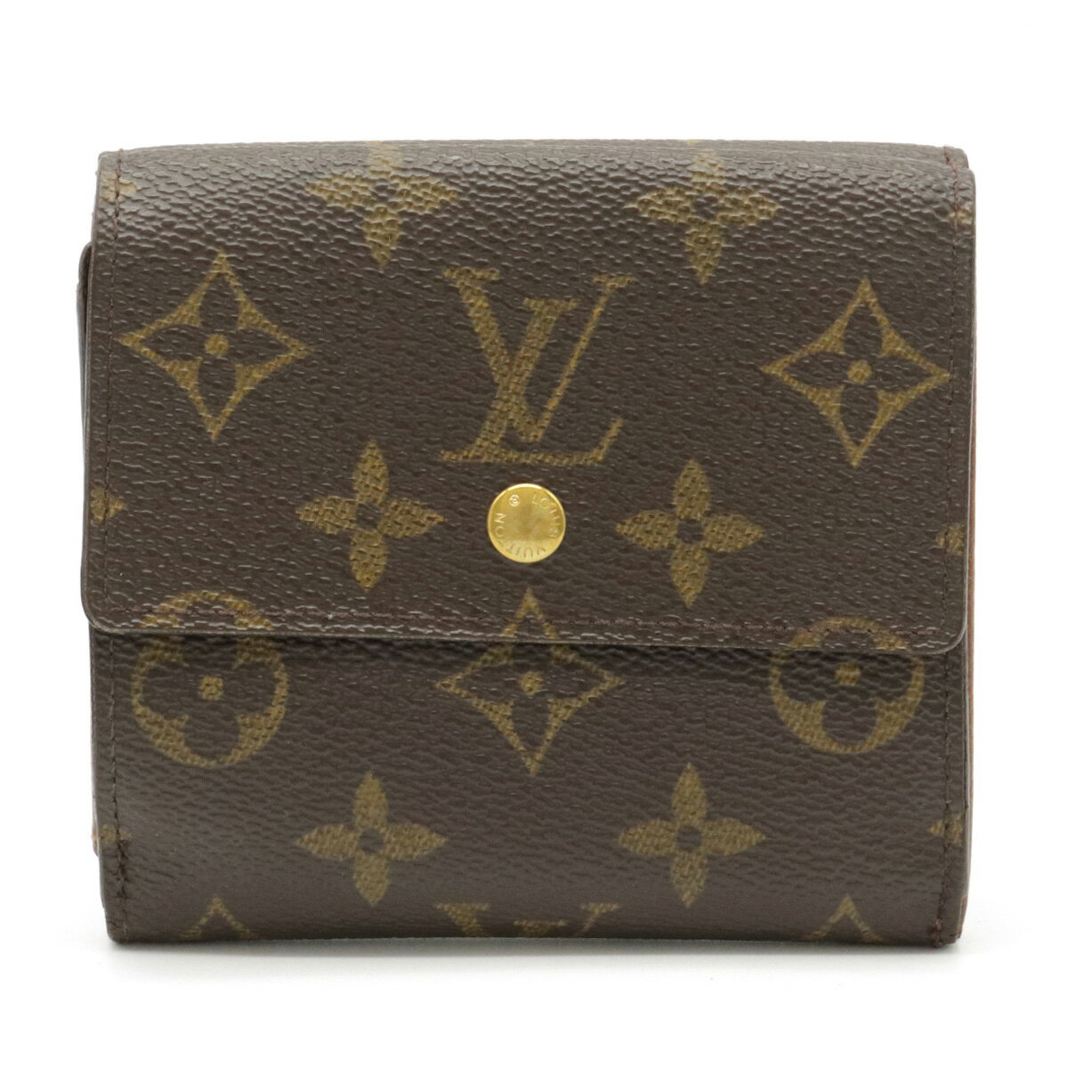 【財布】LOUIS VUITTON ルイ ヴィトン モノグラム ポルトモネ ビエ カルト クレディ 2つ折財布 二つ折り Wホック財布 ダブルホック M61652 【中古】