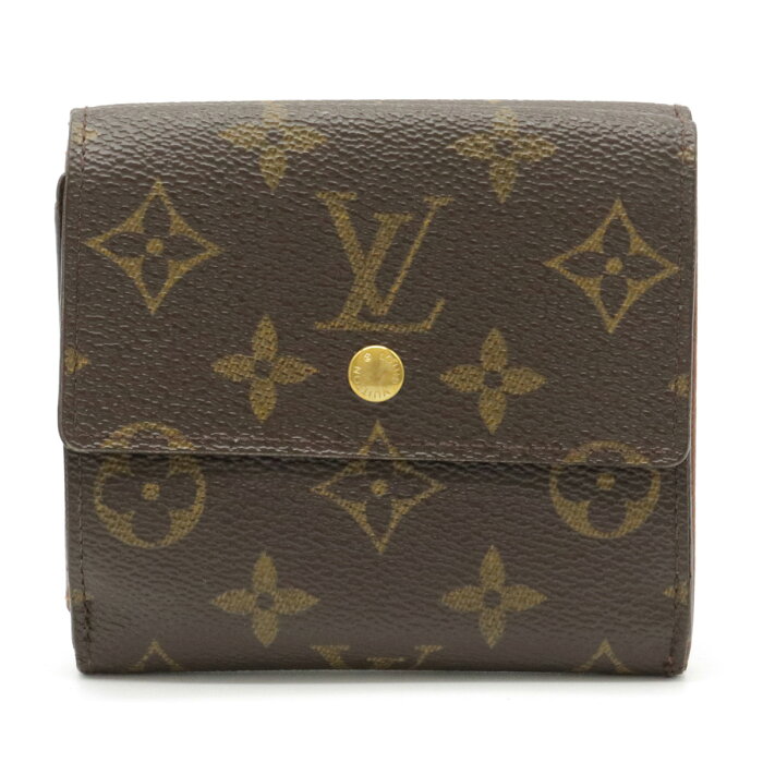 【財布】LOUIS VUITTON ルイ ヴィトン モノグラム ポルトモネ ビエ カルト クレディ 2つ折財布 二つ折り Wホック財布 ダブルホック M61652 【中古】