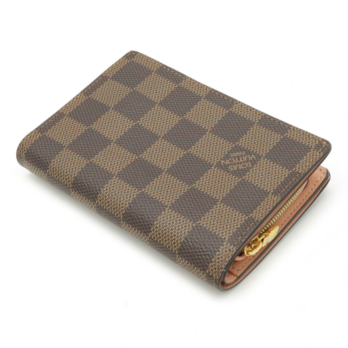 【財布】LOUIS VUITTON ルイ ヴィトン ダミエ ポルトフォイユ ジュリエット 2つ折財布 二つ折り財布 クレーム N60380 【中古】