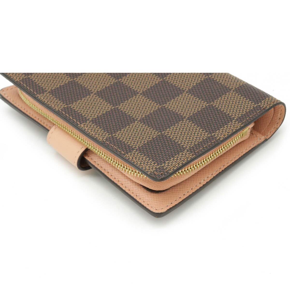 【財布】LOUIS VUITTON ルイ ヴィトン ダミエ ポルトフォイユ ジュリエット 2つ折財布 二つ折り財布 クレーム N60380 【中古】