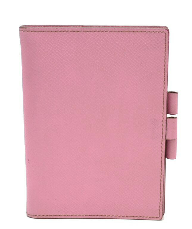 【中古】HERMES エルメス アジャンダ アジェンダ 手帳カバー エプソン ピンク □M刻印【k】【Blumin 楽天市場店】のサムネイル
