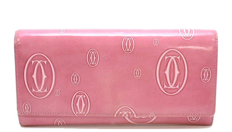 【財布】Cartier カルティエ ハッピーバースデー ハッピーバースデイ 2つ折ファスナー長...