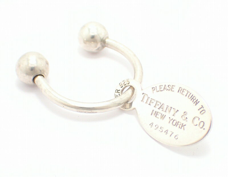 【中古】【ジュエリー】TIFFANY&Co. ティファニー リターントゥー ティファニー オーバル タグ キーリング キーホルダー SV925 スターリングシルバー【k】【Blumin/森田質店】【質屋出店】のサムネイル