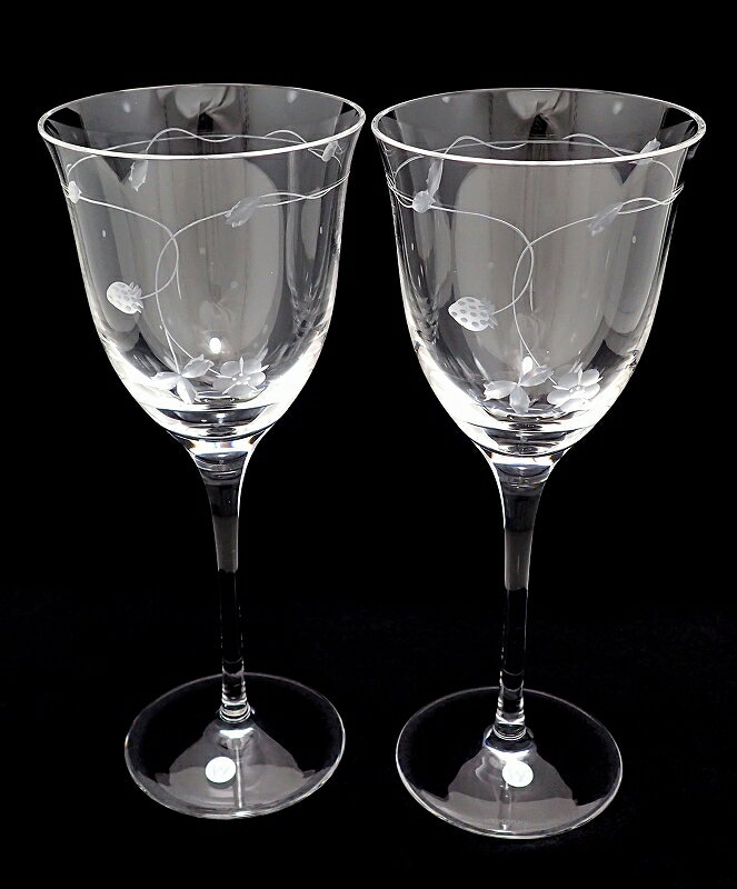【未使用品】WEDGWOOD ウェッジウッド ワイルドストロベリー クリスタル オープン ワイン ペア 【中古】【u】【Blumin/森田質店】【質屋出店】