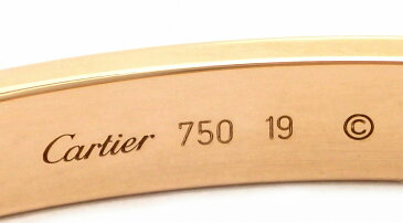 【ジュエリー】【新品仕上げ済】Cartier カルティエ ラブブレス LOVE #19 K18PG ピンクゴールド ハーフダイヤ 新型 ブレスレット バングル ダイヤモンド ドライバー付き B6036019 【中古】【u】