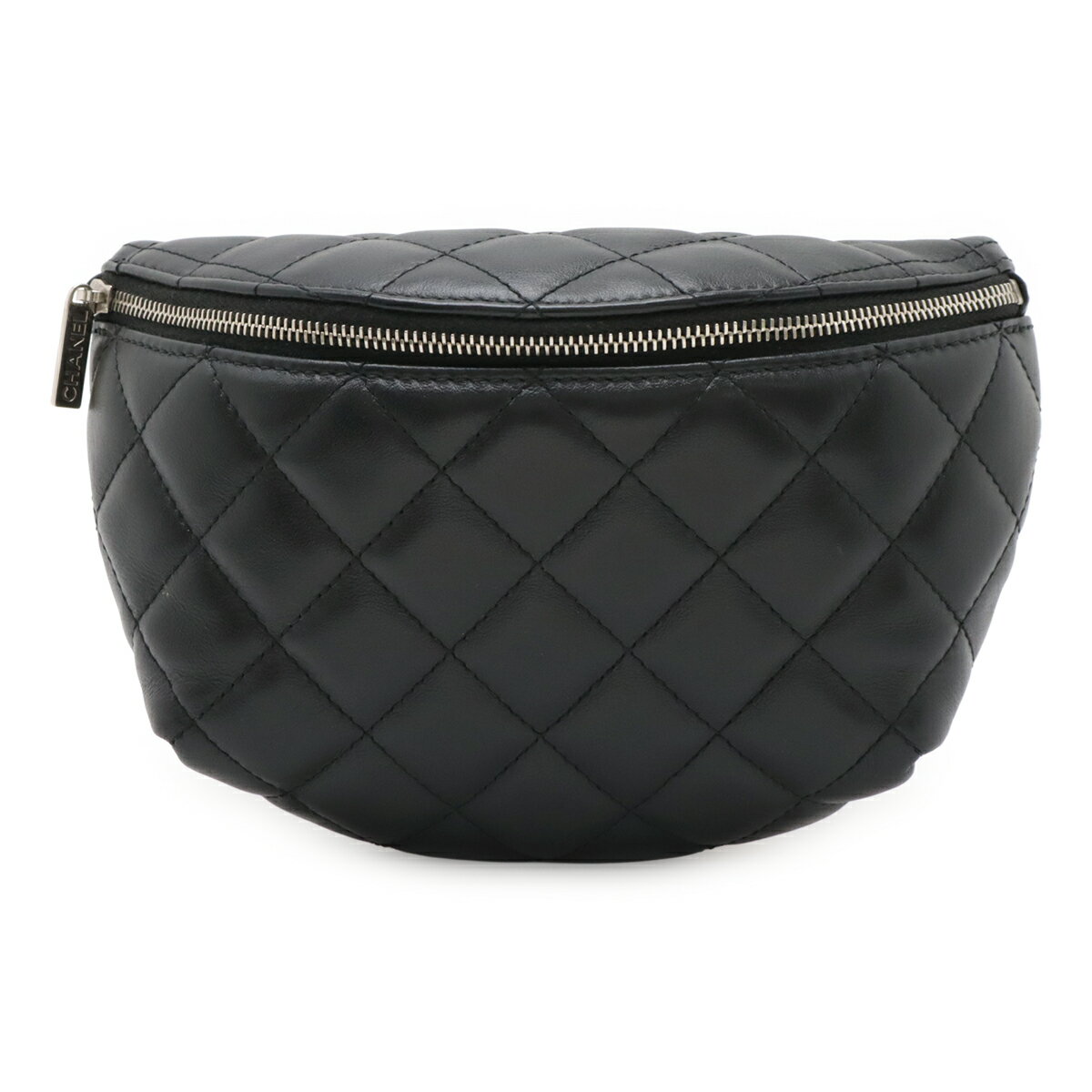 CHANEL シャネル マトラッセ ベルトバッグ ボディバッグ ウエストポーチ 非売品 スタッフ用 レザー ブラック 黒 シルバー金具 【中古】