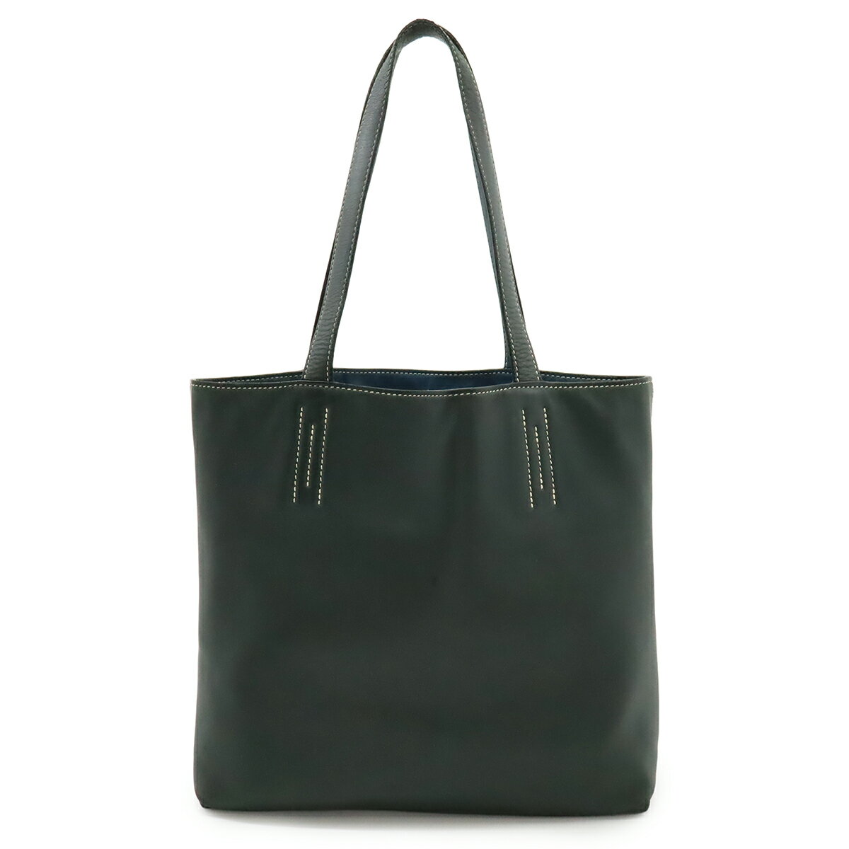 HERMES リバーシブルブレス　ネイビー✖️グリーン HERMES リバーシブルブレスネイビー✖️グリーン