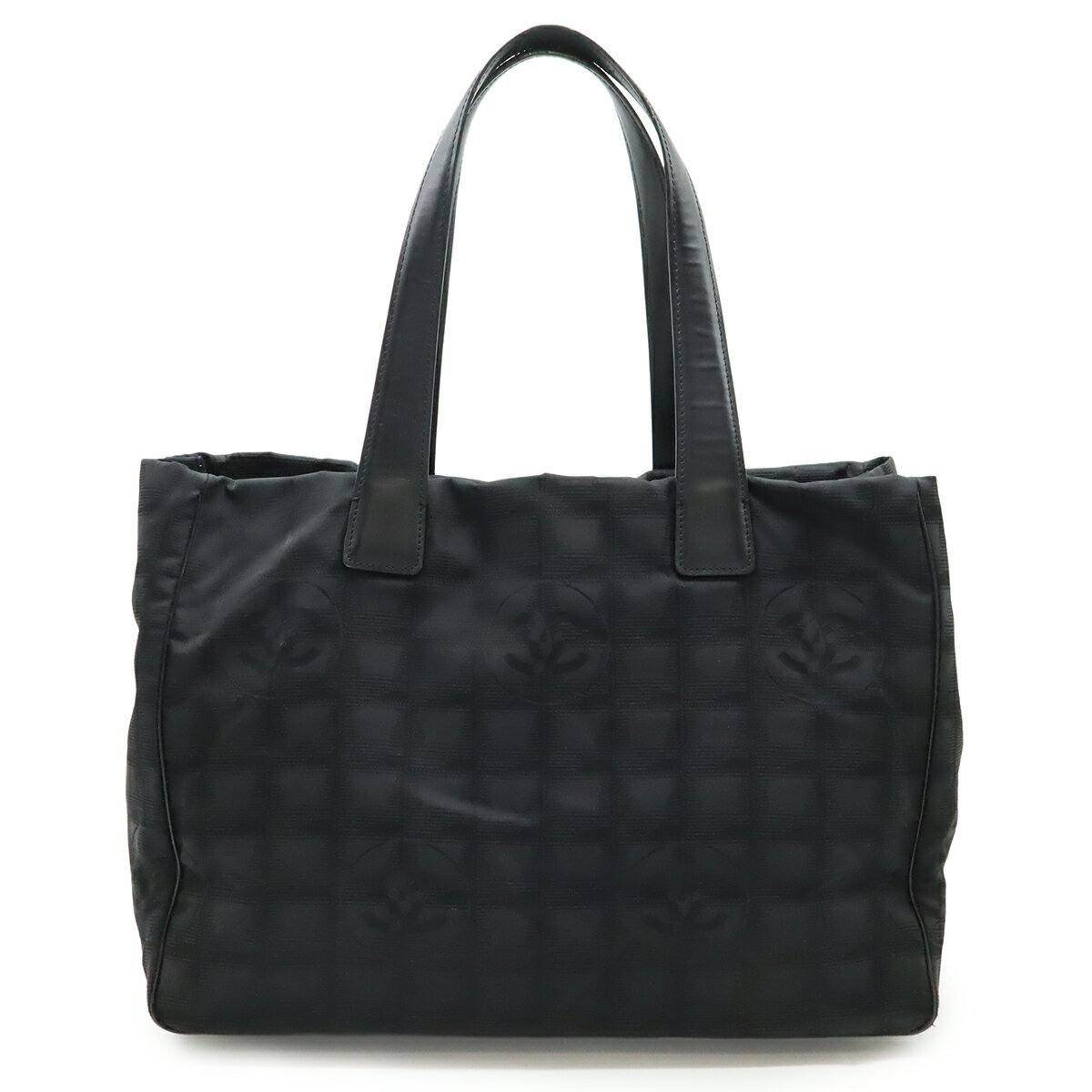 CHANEL シャネル ニュートラベルライン Newトラベルライン トートMM トートバッグ ナイロン ブラック 黒 ゴールド金具 A15991 【中古】
