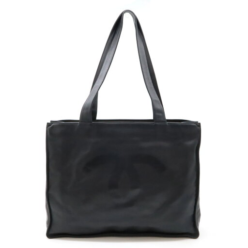 CHANEL シャネル ココマーク ロゴ トートバッグ ショルダーバッグ ショルダートート レザー ブラック 黒 【中古】 CHANEL シャネル ココマーク ロゴ トートバッグ ショルダーバッグ ショルダートート レザー ブラック 黒 【中古】