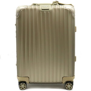 【バッグ】RIMOWA リモワ トパーズ アルミニウム スーツケース キャリーケース トロリー 32L 2輪 旅行用バッグ 機内持ち込み ゴールド 920.52