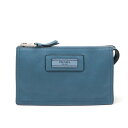 PRADA プラダ マルチポーチ 化粧ポーチ メイクポーチ 小物入れ レザー COBALTO ブルー シルバー金具 1ND009 【中古】