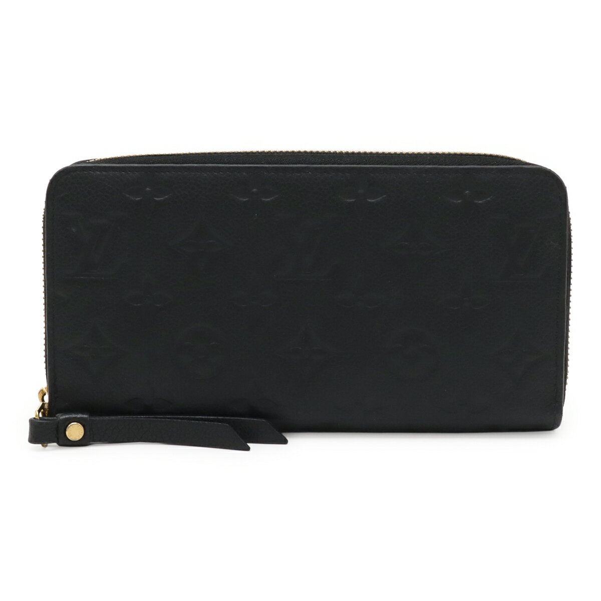LOUIS VUITTON ルイ ヴィトン モノグラムアンプラント ジッピーウォレット ラウンドファスナー 長財布 レザー ノワール 黒 ブラック M61864 【中古】