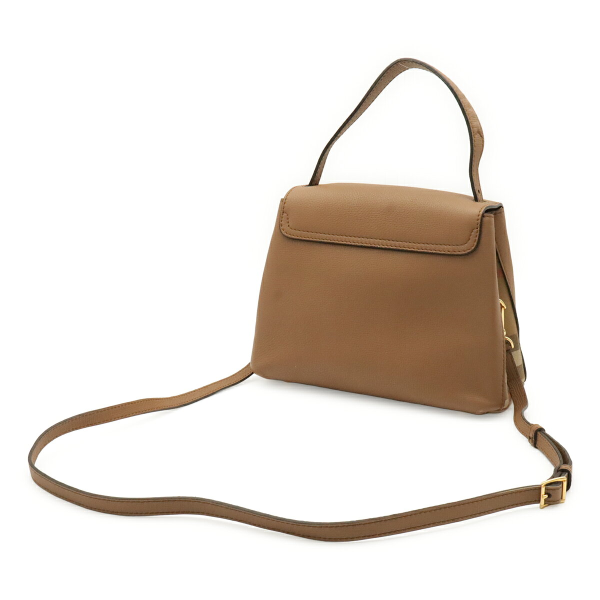 BURBERRY バーバリー キャンベリー ハウスチェック サイドチェック ハンドバッグ 2WAY ショルダーバッグ レザー ダ blumin-10355505 ブルーミン/森田質店 サンプル画像2