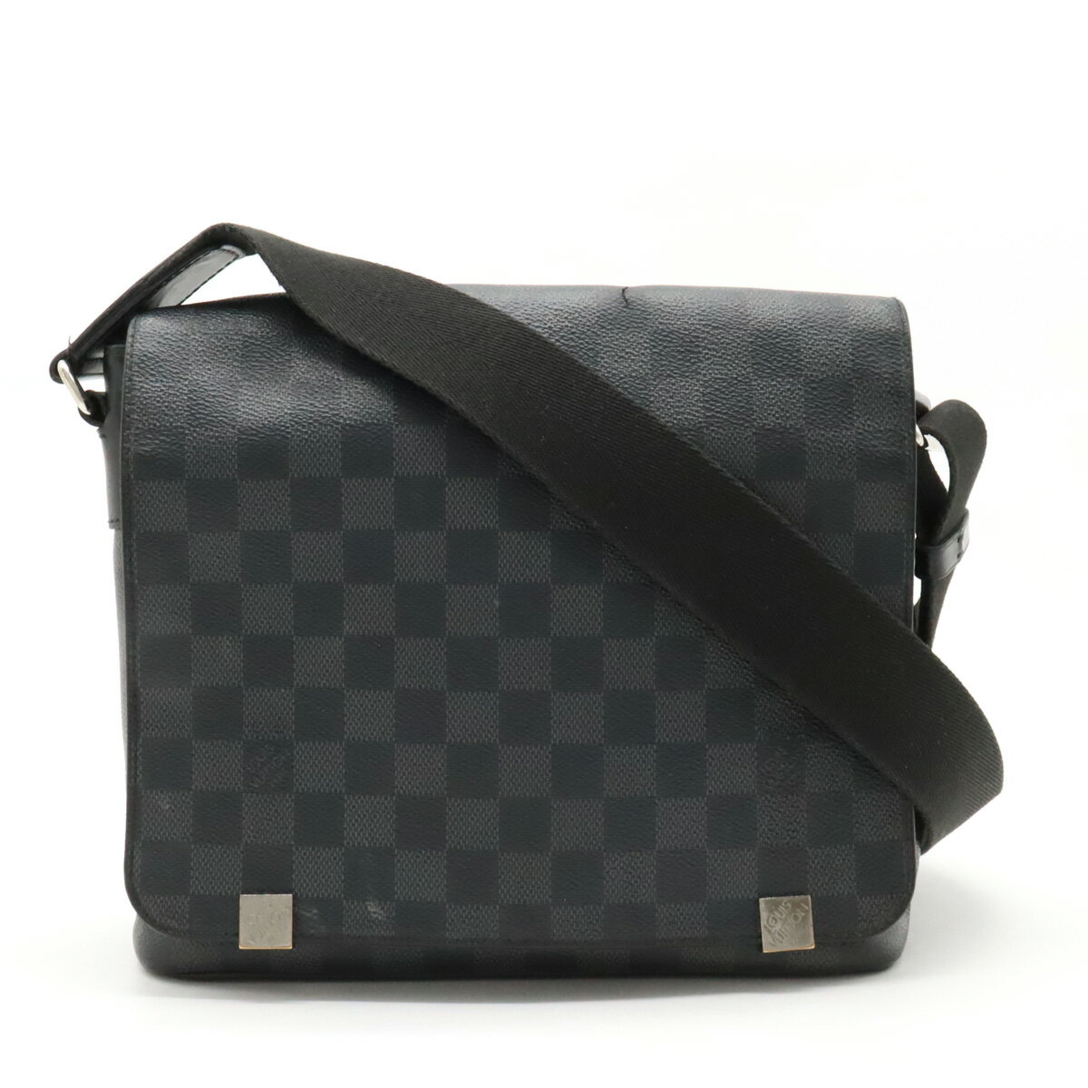 【バッグ】LOUIS VUITTON ルイ ヴィトン ダミエグラフィット ディストリクトPM NM メッセンジャーバッグ ショルダーバッグ 斜め掛け N41028 【中古】