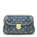 LOUIS VUITTON ルイ ヴィトン モノグラムデニム バムバッグ ウエストバッグ ボディバッグ ショルダーバッグ ブルー 青 M95347 【中古】